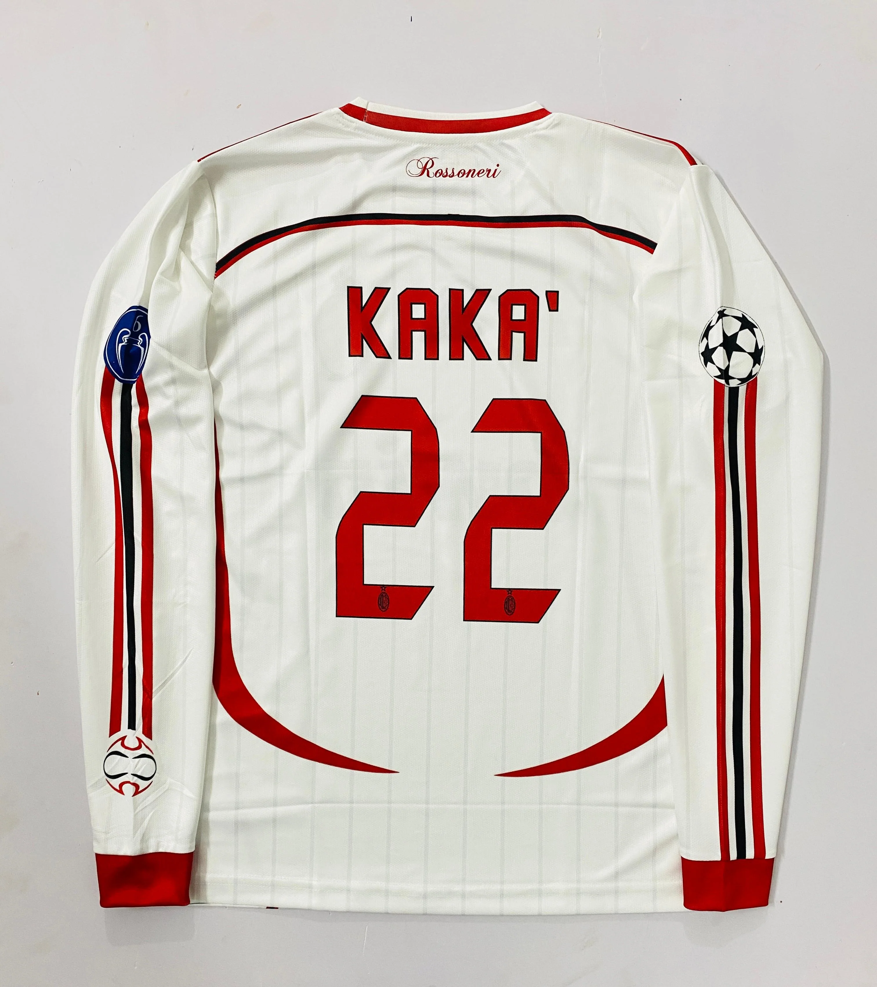 Ac milan 2006 away Full slevee - Embroidery - Image 3