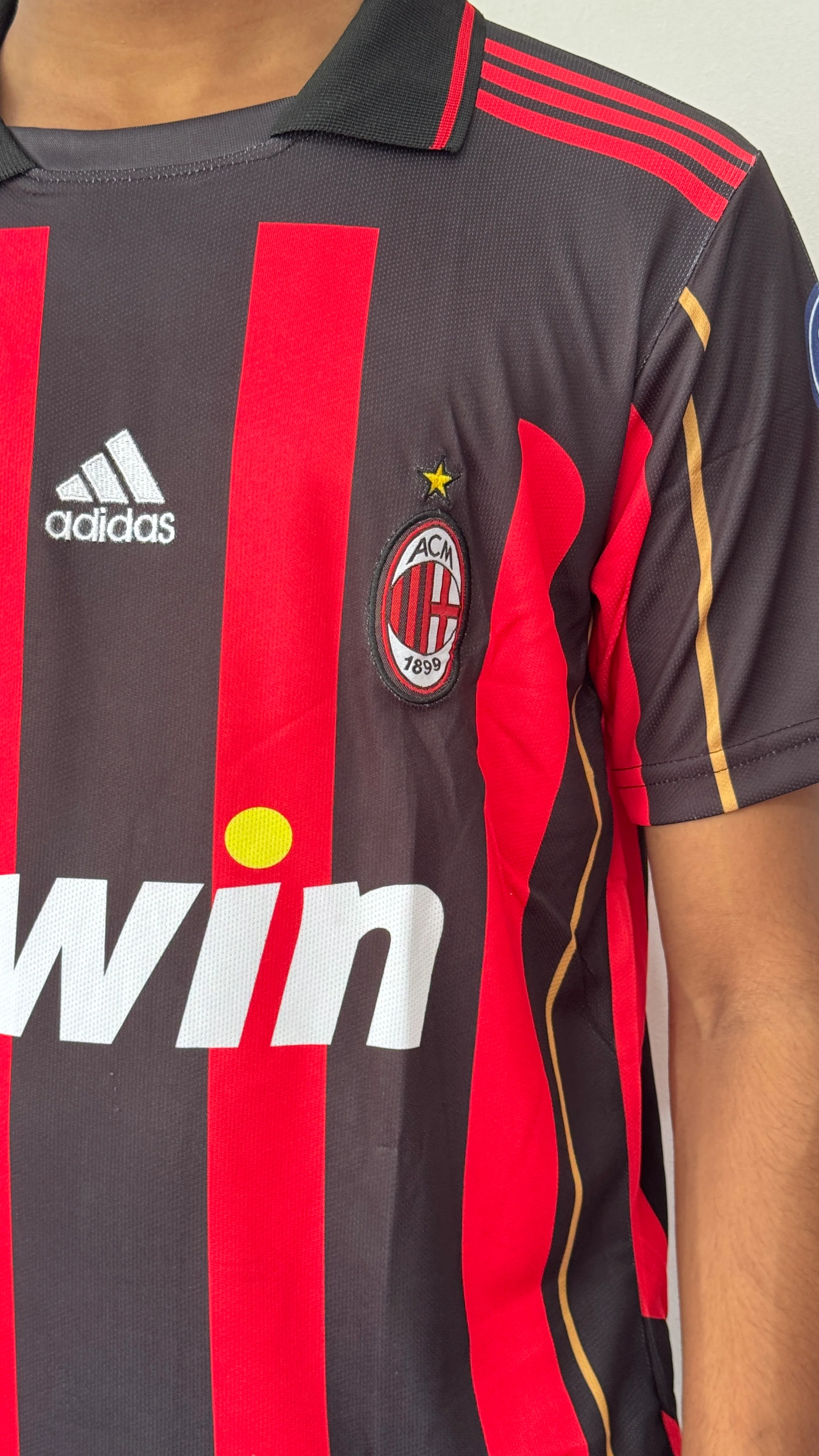AC MILAN 2006 HOME POLO -EMBROIDERY - Image 5