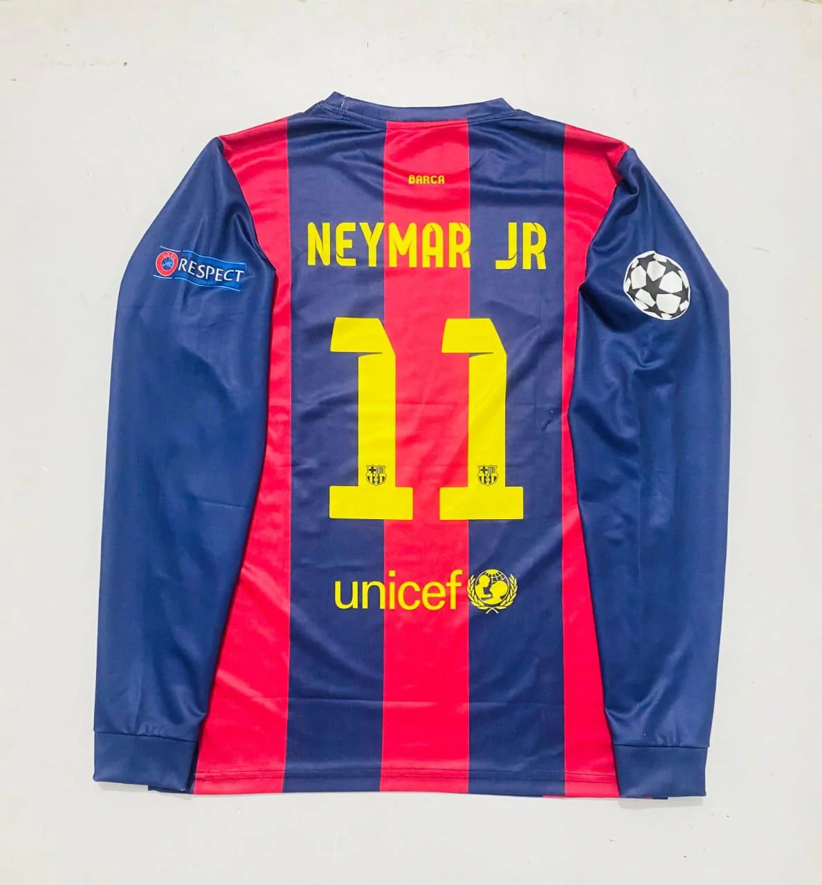 FC BARCELONA 2014/15 HOME FULL SLEVEE  - EMBROIDERY - Image 3