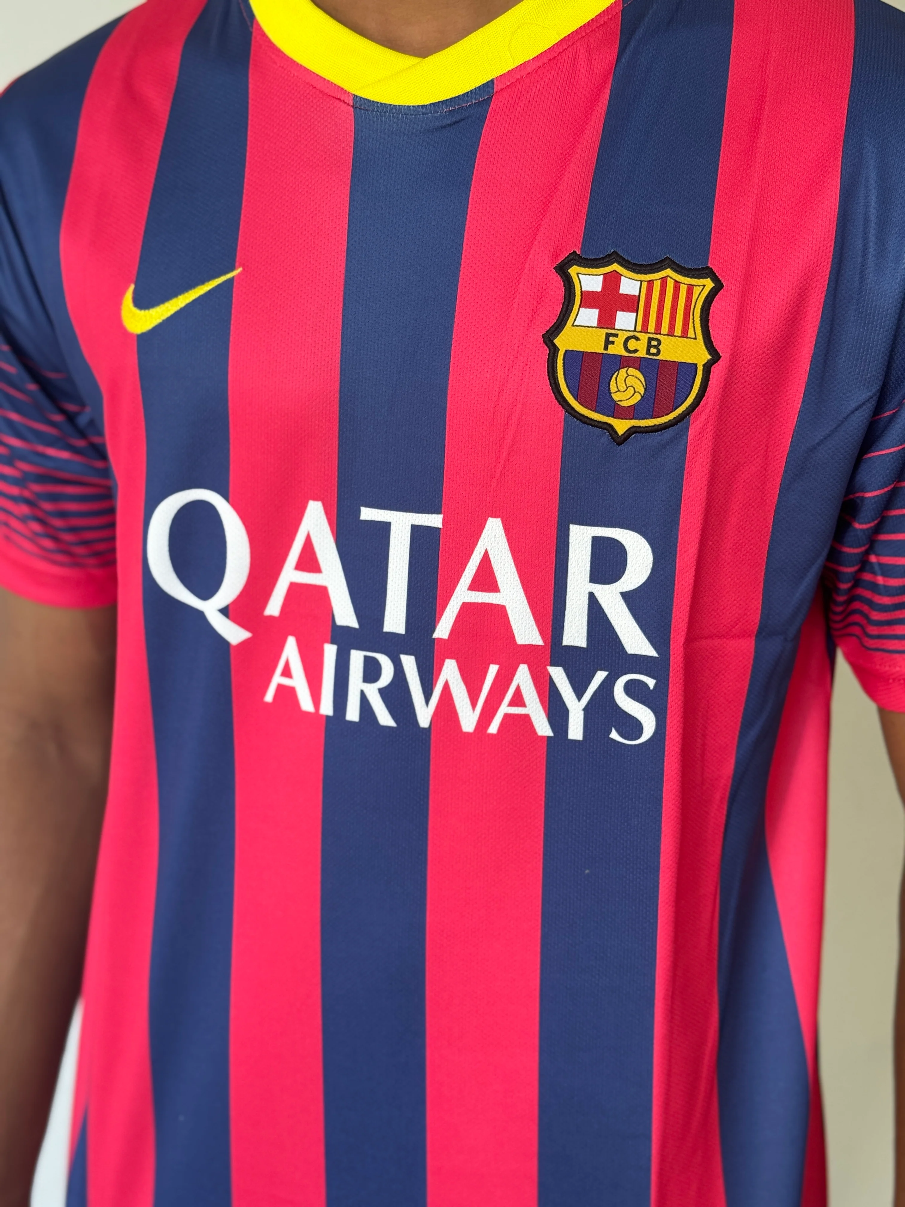 FC BARCELONA 2013/14 HOME HALF SLEVEE MESSI  -EMBROIDERY - Image 3