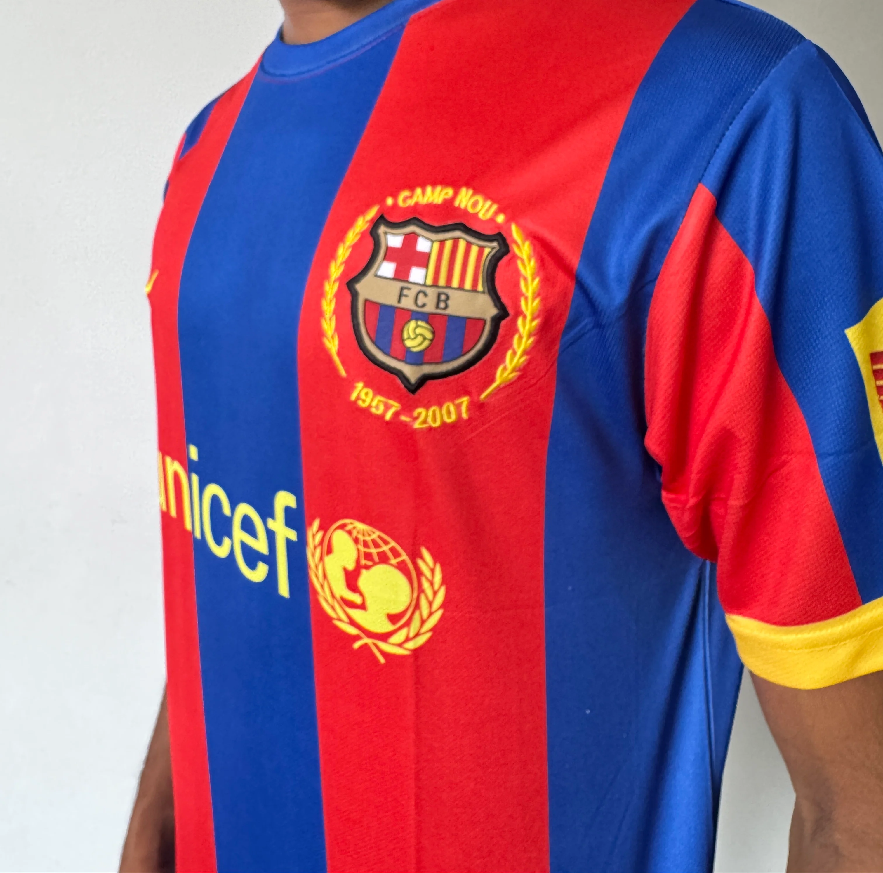 FC BARCELONA 2007/08 HOME  - EMBROIDERY - Image 3