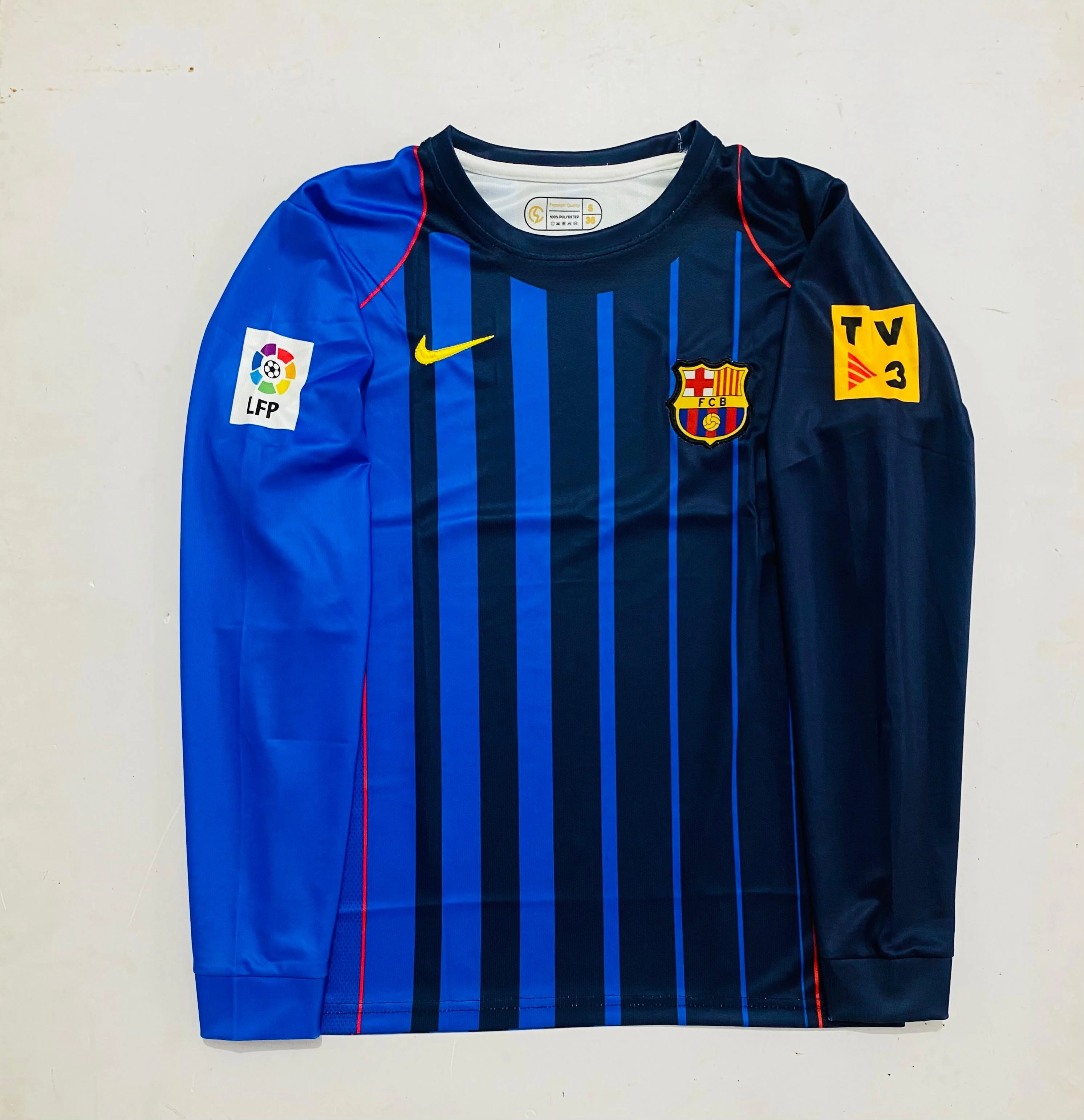 FC BARCELONA 2004/05 AWAY KIT FULL SLEVEE - EMBROIDERY