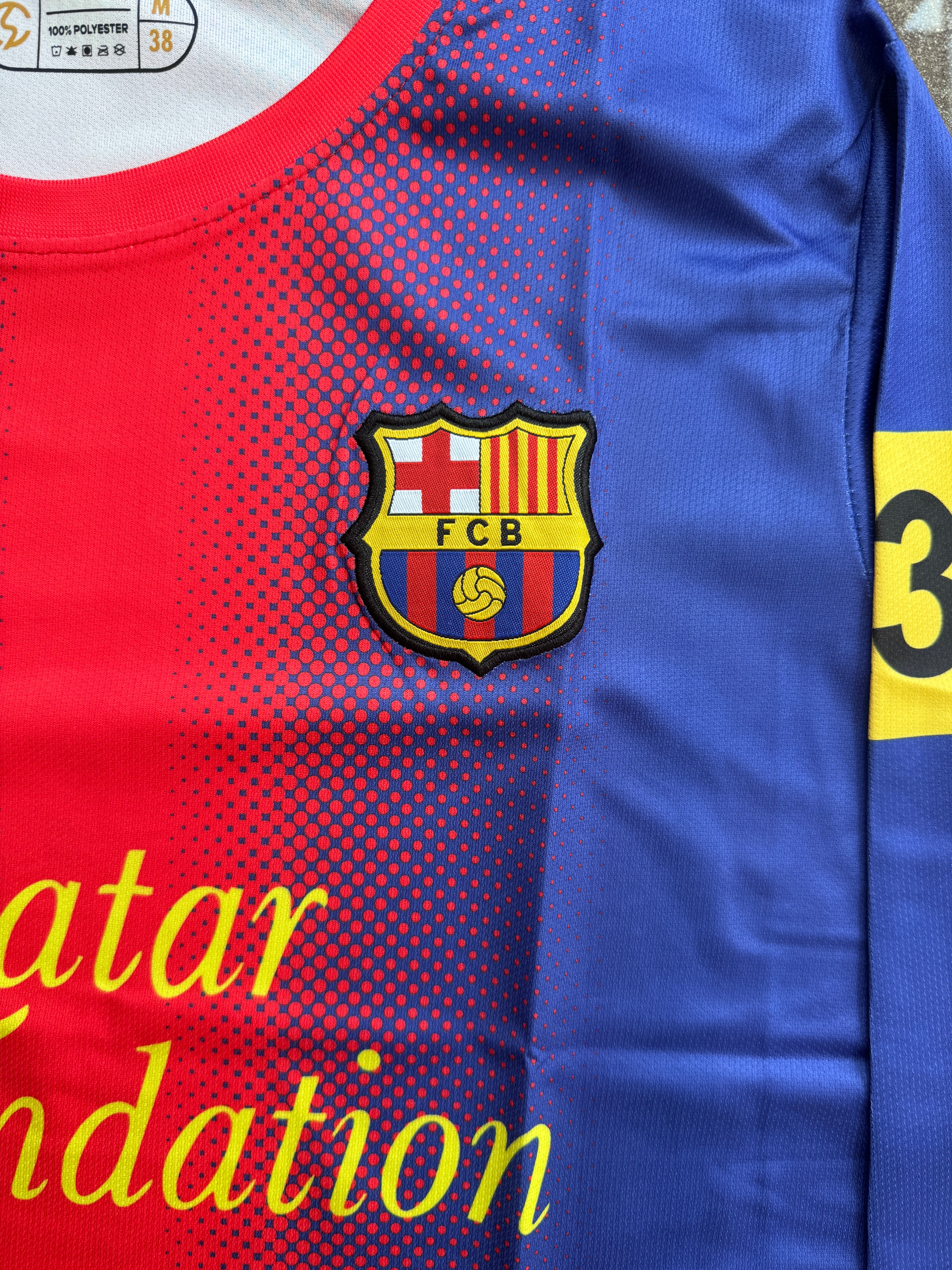 FC Barcelona 2012-13 Messi FULL SLEVEE - EMBROIDERY - Image 3