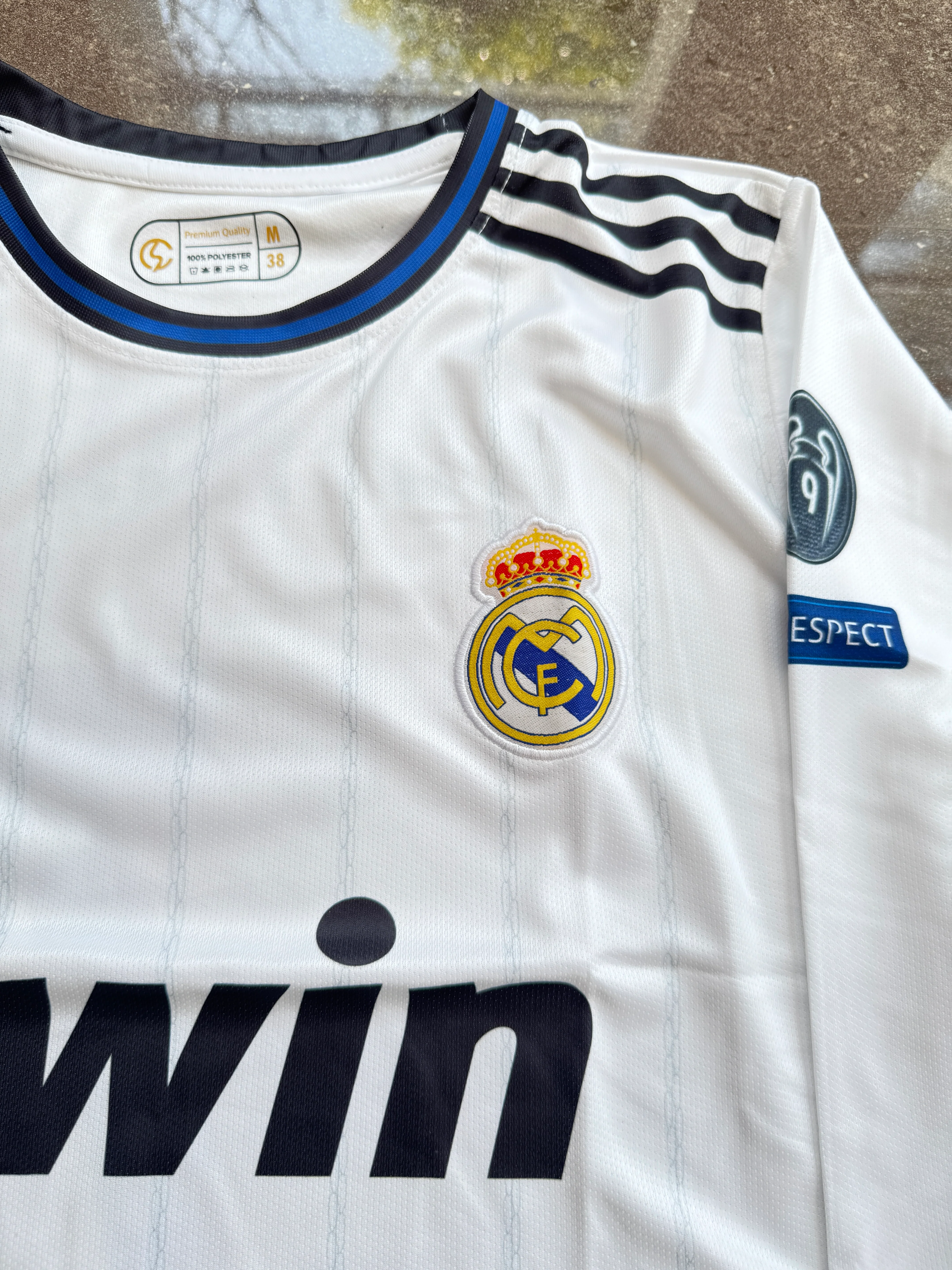 REAL MADRID 2012/13 HOME FULL SLEEVE CR7- EMBROIDERY - Image 3