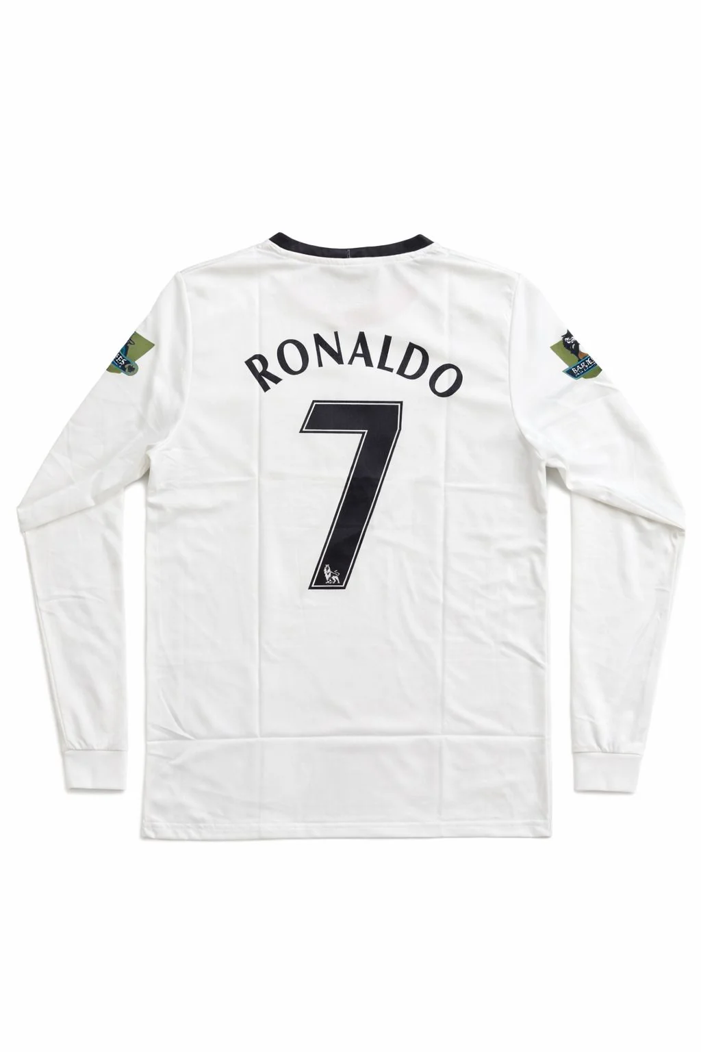 MAN UTD 2008-09 AWAY WHITE RETRO FULL SLEEVE. CR7- EMBROIDERY - Image 2