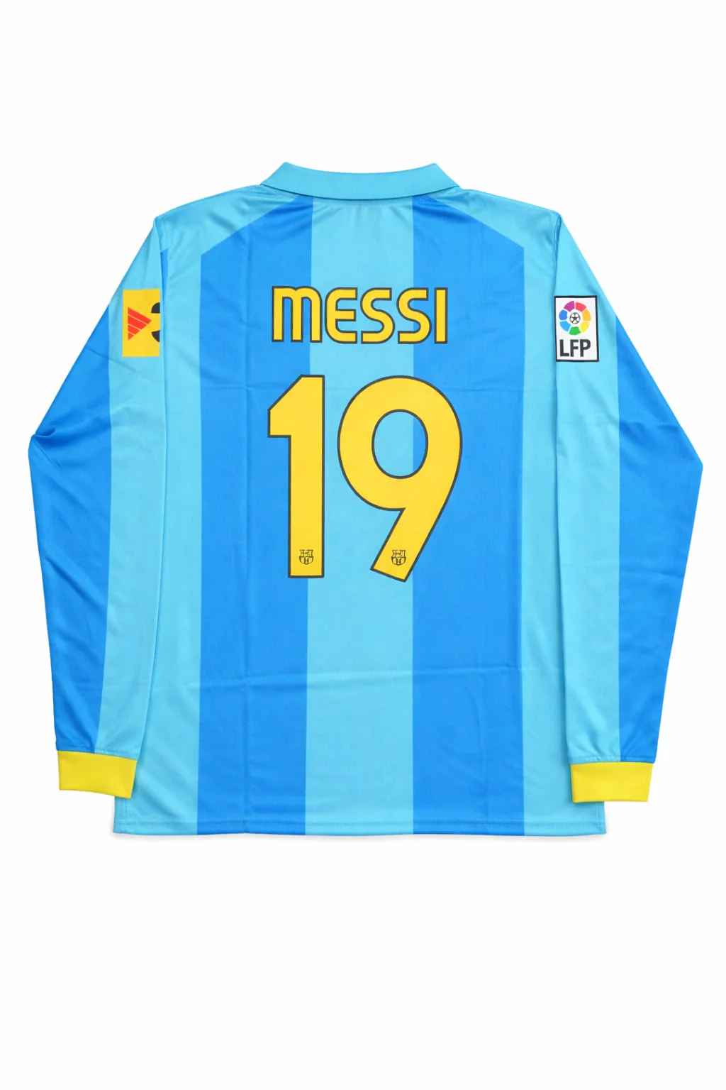 FC BARCELONA 2007/08 AWAY POLO FULL SLEEVE - EMBROIDERY - Image 2